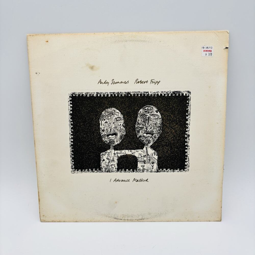 Andy Summers Robert Fripp: I Advance Masked A&M Vinyl LP 1982 Tested/Works